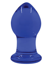Load image into Gallery viewer, Crystal Glass Butt Plug Small - Blue