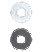 Load image into Gallery viewer, Mack Tuff Ribbed Cock Rings - Clear-smoke Pack Of 2