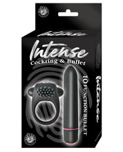 Load image into Gallery viewer, Intense Cockring &amp; Bullet - Black