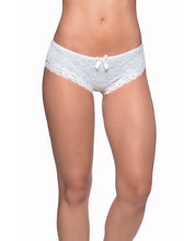 Load image into Gallery viewer, Cage Back Lace Panty White-blue 3x-4x