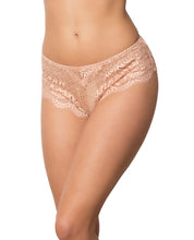 Load image into Gallery viewer, Lace Scalloped Tanga Panty Evening Sand Xs