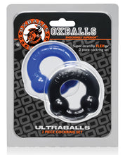 Load image into Gallery viewer, Oxballs Ultraballs Cock Rings - Black-police Blue Pack Of 2