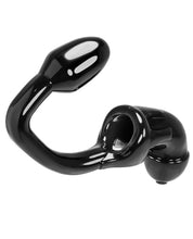 Load image into Gallery viewer, Oxballs Tailpipe Chastity Cocklock &amp; Asslock Butt Plug - Black