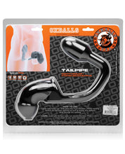 Load image into Gallery viewer, Oxballs Tailpipe Chastity Cocklock &amp; Asslock Butt Plug - Black