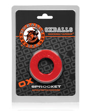 Load image into Gallery viewer, Oxballs Atomic Jock Sprocket Cockring - Red