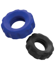 Load image into Gallery viewer, Hunky Junk Cog Ring 2 Size Double Pack - Cobalt &amp; Tar Pack Of 2