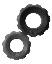 Load image into Gallery viewer, Hunky Junk Cog Ring 2 Size Double Pack - Tar &amp; Stone Pack Of 2
