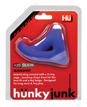 Load image into Gallery viewer, Hunky Junk Slingshot 3 Ring Teardrop - Cobalt