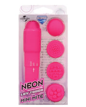 Load image into Gallery viewer, Neon Luv Touch Mini Mite Waterproof - 4 Interchangeable Heads Pink