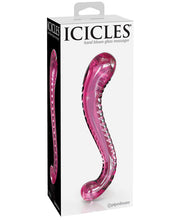 Load image into Gallery viewer, Icicles No. 69 Hand Blown Glass G-spot Dildo - Pink