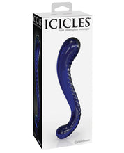 Load image into Gallery viewer, Icicles No. 70 Hand Blown Glass G-spot Dildo - Purple