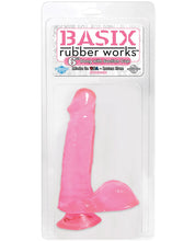 Load image into Gallery viewer, Basix Rubber Works 6" Dong W-suction Cup - Pink