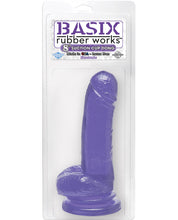 Load image into Gallery viewer, Basix Rubber Works 8" Dong W-suction Cup - Purple