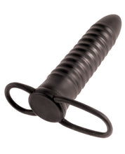 Load image into Gallery viewer, Fetish Fantasy Limited Edition Ribbed Double Trouble - Black