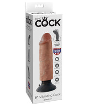 Load image into Gallery viewer, King Cock 6" Vibrating Cock - Tan