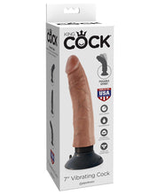 Load image into Gallery viewer, King Cock 7" Vibrating Cock - Tan