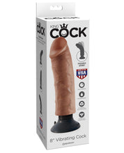 Load image into Gallery viewer, King Cock 8" Vibrating Cock - Tan