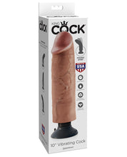 Load image into Gallery viewer, King Cock 10" Vibrating Cock - Tan