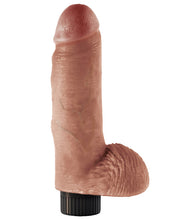 Load image into Gallery viewer, King Cock 7" Vibrating Cock W-balls - Tan