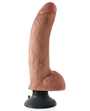 Load image into Gallery viewer, King Cock 9" Vibrating Cock W-balls - Tan