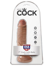Load image into Gallery viewer, King Cock 7" Cock W-balls - Tan