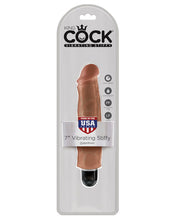 Load image into Gallery viewer, King Cock 7" Vibrating Stiffy - Tan