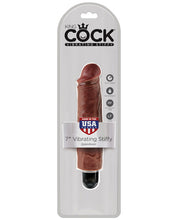 Load image into Gallery viewer, King Cock  7" Vibrating Stiffy - Brown