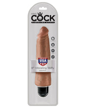 Load image into Gallery viewer, King Cock 8" Vibrating Stiffy - Tan