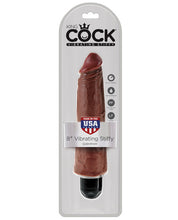 Load image into Gallery viewer, King Cock  8" Vibrating Stiffy - Brown