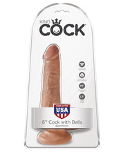 Load image into Gallery viewer, King Cock 6" Cock W-balls - Tan