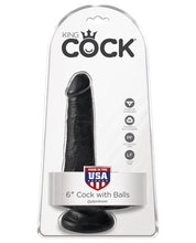 Load image into Gallery viewer, King Cock 6" Cock W-balls - Black