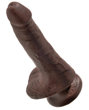 Load image into Gallery viewer, King Cock 6" Cock W-balls - Brown