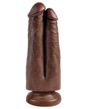 Load image into Gallery viewer, King Cock 7" Two Cocks One Hole - Brown