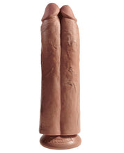 Load image into Gallery viewer, King Cock 11" Two Cocks One Hole - Tan