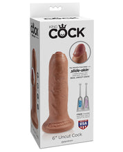 Load image into Gallery viewer, King Cock 6" Uncut Dildo - Tan