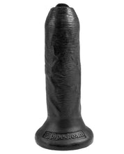 Load image into Gallery viewer, King Cock 6" Uncut Dildo - Black