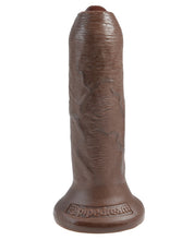 Load image into Gallery viewer, King Cock 6" Uncut Dildo - Brown