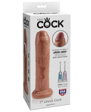 Load image into Gallery viewer, King Cock 7" Uncut Dildo - Tan