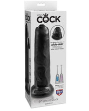 Load image into Gallery viewer, King Cock 9" Uncut Dildo - Black