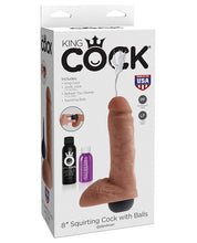 Load image into Gallery viewer, King Cock 8" Squirting Cock W-balls - Tan