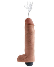 Load image into Gallery viewer, King Cock 10" Squirting Cock W-balls - Tan