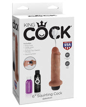 Load image into Gallery viewer, King Cock 6" Squirting Cock - Tan