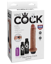 Load image into Gallery viewer, King Cock 7" Squirting Cock - Tan