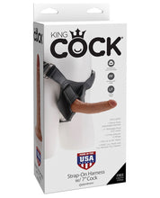 Load image into Gallery viewer, King Cock Strap-on Harness W-7" Cock - Tan
