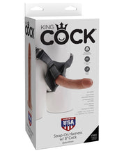 Load image into Gallery viewer, King Cock Strap-on Harness W-8" Cock - Tan