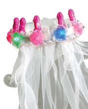 Load image into Gallery viewer, Bachelorette Party Favors Light Up Pecker Veil