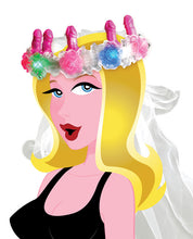 Load image into Gallery viewer, Bachelorette Party Favors Light Up Pecker Veil