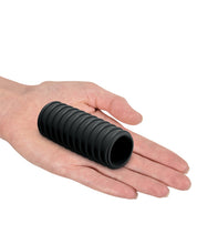 Load image into Gallery viewer, Sir Richards Control Ribbed Silicone Erection Enhancer - Black