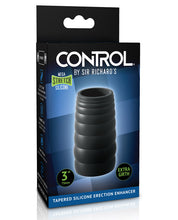 Load image into Gallery viewer, Sir Richards Control Tapered Silicone Erection Enhancer - Black