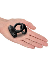 Load image into Gallery viewer, Sir Richards Control Vibrating Silicone Cock &amp; Ball C-ring - Black